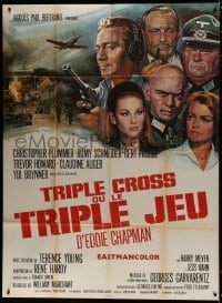 1c955 TRIPLE CROSS French 1p 1967 directed by Terence Young, different cast montage art!