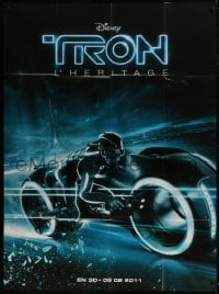 1c957 TRON LEGACY teaser French 1p 2011 great different close up image of light cycle!