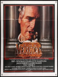 1c974 VERDICT French 1p 1982 different image of lawyer Paul Newman, written by David Mamet!