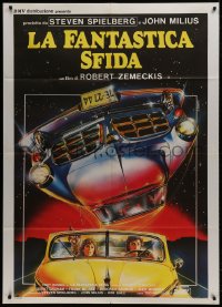 1c425 USED CARS Italian 1p 1986 Robert Zemeckis, Spielberg, Milius, different art by Enzo Sciotti!