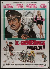 1c430 VIVA MAX Italian 1p 1970 great different art of Peter Ustinov & sexy Pamela Tiffin!