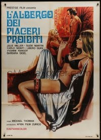 1c431 VOLUPTUOUS VIXENS '76 Italian 1p 1975 different Tarantelli art of sexy near-naked woman!