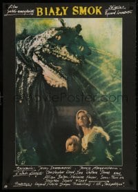 1f368 LEGEND OF THE WHITE HORSE Polish 26x37 1986 Christopher Lloyd, image of dragon!