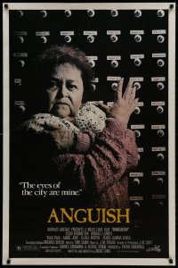 1g179 ANGUISH 1sh 1987 the eyes of the city belong to creepy Zelda Rubinstein!