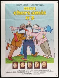 1j486 ALL MY FRIENDS PART 2 French 1p 1984 Tognazzi, Noiret, Celi, Moschin, Lynch Guillotin art!