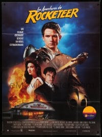 2f884 ROCKETEER French 1p 1991 Disney, Jennifer Connelly, Timothy Dalton, Bill Campbell, different!