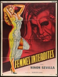 2f894 SENSUALIDAD French 1p 1953 incredible full-length art of ultra-sexy Ninon Sevilla!