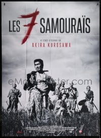 2f898 SEVEN SAMURAI French 1p R2013 Akira Kurosawa's classic Shichinin No Samurai, Toshiro Mifune