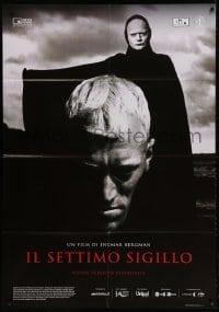 2f168 SEVENTH SEAL Italian 1p R2018 Ingmar Bergman classic, Max Von Sydow, Bengt Ekerot as Death!