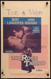 2f382 ROSE TATTOO WC 1955 Burt Lancaster, Anna Magnani, written by Tennessee Williams!