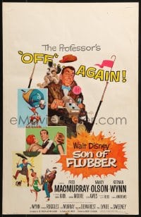 2f409 SON OF FLUBBER WC 1963 Walt Disney, art of absent-minded professor Fred MacMurray!