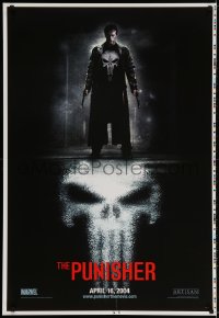 2g718 PUNISHER printer's test teaser 1sh 2004 Marvel Comic superhero, Thomas Jane in title role!