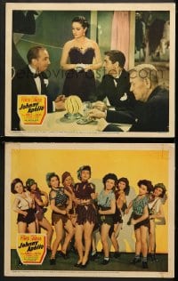 2r917 JOHNNY APOLLO 2 LCs 1940 Tyrone Power, Lloyd Nolan, Dorothy Lamour, Edward Arnold!