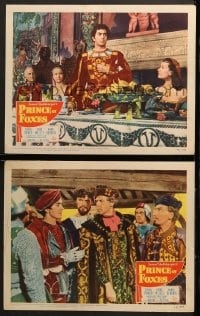 2r956 PRINCE OF FOXES 2 LCs 1949 Tyrone Power, pretty Wanda Hendrix, Henry King!