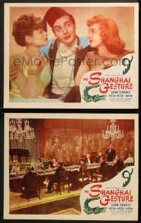 2r968 SHANGHAI GESTURE 2 LCs R1946 Josef von Sternberg, Gene Tierney & Victor Mature!