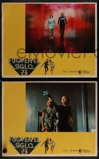 2r214 LOGAN'S RUN 8 int'l Spanish language LCs 1976 York & Jenny Agutter, border art by Moll!