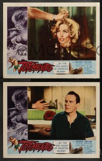 2r363 TORMENTED 8 LCs 1960 Richard Carlson, Juli Reding, horror directed by Bert I. Gordon!