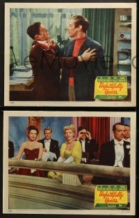 2r825 UNFAITHFULLY YOURS 3 LCs 1948 by Preston Sturges, Rex Harrison, Linda Darnell, Rudy Vallee!