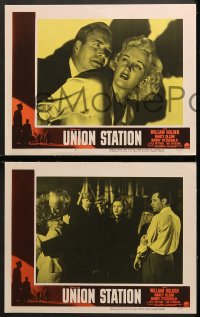 2r826 UNION STATION 3 LCs 1950 William Holden, Olson, Fitzgerald, Bettger, Sterling, film noir!