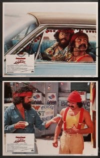 2r368 UP IN SMOKE 8 LCs 1978 Cheech & Chong marijuana drug classic, Stacy Keach!