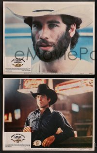 2r369 URBAN COWBOY 8 LCs 1980 great images of John Travolta with cowboy hat & Debra Winger!