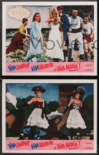 2r828 VIVA MARIA 3 LCs 1965 Louis Malle, sexiest French babes Brigitte Bardot & Jeanne Moreau!