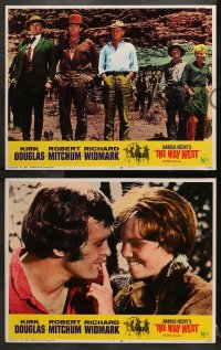 2r464 WAY WEST 7 LCs 1967 cool images of cowboys Kirk Douglas, Robert Mitchum, Richard Widmark!