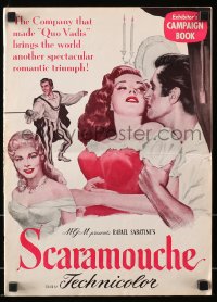 2s767 SCARAMOUCHE pressbook 1952 Stewart Granger, Eleanor Parker, Janet Leigh, Mel Ferrer