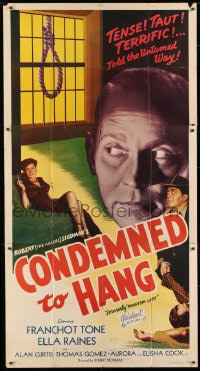 2x568 PHANTOM LADY 3sh R1950 Franchot Tone, Ella Raines, Cornell Woolrich, Condemned to Hang!