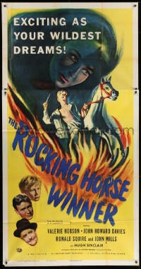 2x582 ROCKING HORSE WINNER 3sh 1950 D.H. Lawrence story about a boy who picks winning race horses!