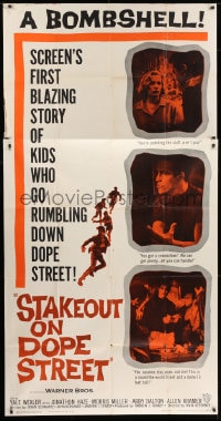 2x608 STAKEOUT ON DOPE STREET 3sh 1958 this is what happens when kids get their hands on dope!