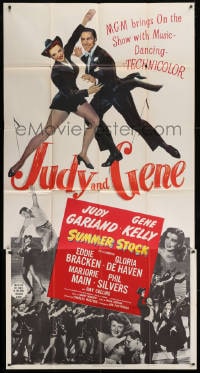 2x611 SUMMER STOCK 3sh 1950 full-length image of Judy Garland & Gene Kelly dancing together!