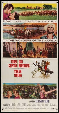 2x616 TARAS BULBA style A 3sh 1962 Tony Curtis & Yul Brynner, one of the wonders of the world!