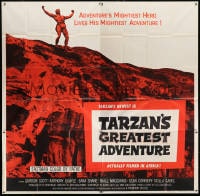 2x094 TARZAN'S GREATEST ADVENTURE 6sh 1959 hero Gordon Scott lives his mightiest adventure!