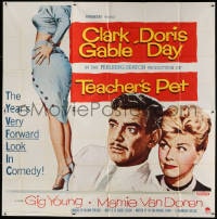 2x095 TEACHER'S PET 6sh 1958 teacher Doris Day, pupil Clark Gable, sexy Mamie Van Doren's body!