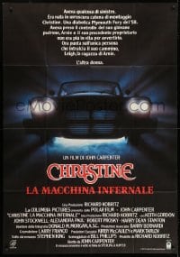 2x718 CHRISTINE Italian 1p 1983 written by Stephen King, directed by John Carpenter, killer car!