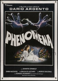 2x733 CREEPERS Italian 1p 1985 Dario Argento's Phenomena, best art of Jennifer Connelly by Sciotti!