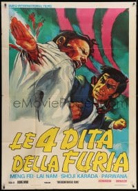 2x796 HANDS OF DEATH Italian 1p 1973 gruesome kung fu art of guy punching through man's chest!