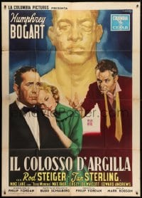 2x798 HARDER THEY FALL Italian 1p 1958 Ciriello art of Bogart, Steiger, Sterling & boxer Mike Lane!