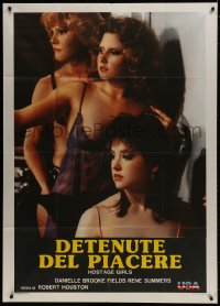 2x808 HOSTAGE GIRLS Italian 1p 1987 portrait of three near-naked women in skimpy lingerie!