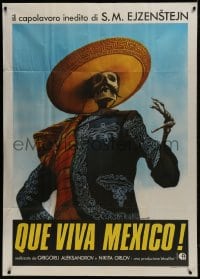 2x900 QUE VIVA MEXICO Italian 1p 1980 Sergei Eisenstein's reconstructed classic, Luca Crovato art!