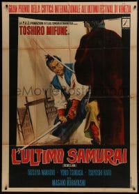 2x903 REBELLION Italian 1p 1967 cool different art of samurai Toshiro Mifune by Rodolfo Gasparri!