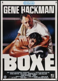 2x944 SPLIT DECISIONS Italian 1p 1989 art of Gene Hackman coaching his boxer son in the ring!