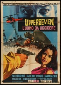 2x945 SPY WITH TEN FACES Italian 1p 1966 Alberto De Martino's Upperseven, l'uomo da uccidere, cool!