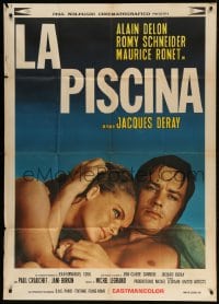 2x953 SWIMMING POOL Italian 1p 1969 Jacques Deray's La Piscine, Alain Delon, sexy Romy Schneider!