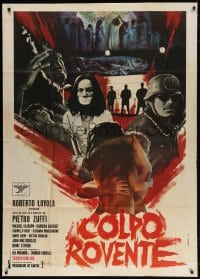 2x955 SYNDICATE: A DEATH IN THE FAMILY Italian 1p 1970 Piero Zuffi's Colpo Rovente, wild montage!