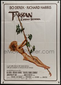 2x958 TARZAN THE APE MAN Italian 1p 1981 John Derek, art of sexy Bo Derek by Olivia De Berardinis!