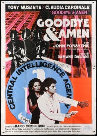 2x218 GOODBYE & AMEN Italian 2p 1978 CIA agents looking for Tony Musante & sexy Claudia Cardinale!