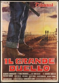 2x219 GRAND DUEL Italian 2p 1973 Il Grande Duello, spaghetti western art by Averardo Ciriello!