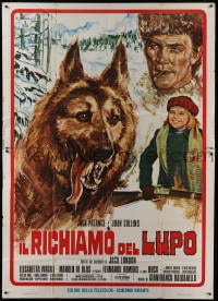 2x220 GREAT ADVENTURE Italian 2p 1975 art of Jack Palance & wolf, Jack London's Call of the Wild!